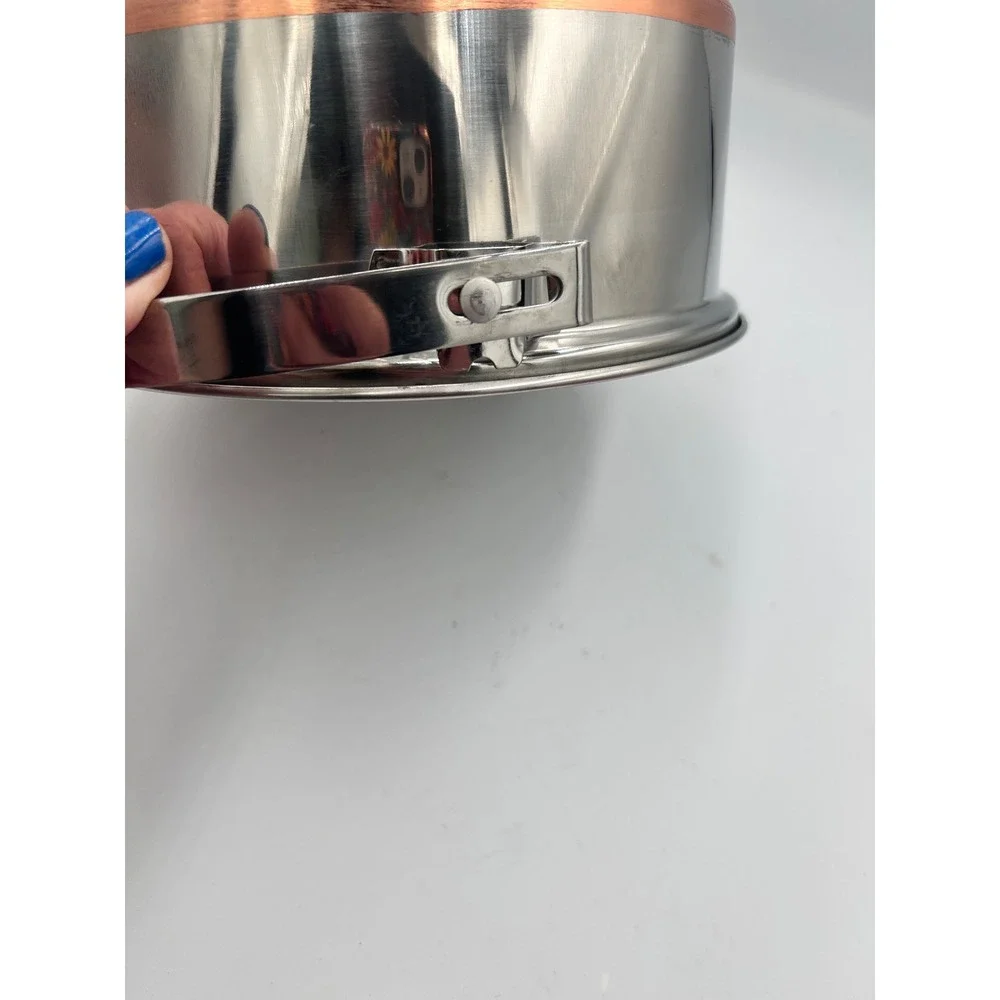 Stainless Steel Copper Bottom Stockpot with Swing Bail Handle 7.5 Inch Pot